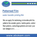 Water Transfer Printing Patterned Film