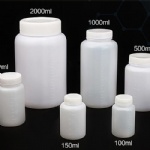 White HDPE Wide Mouth Reagent Bottle